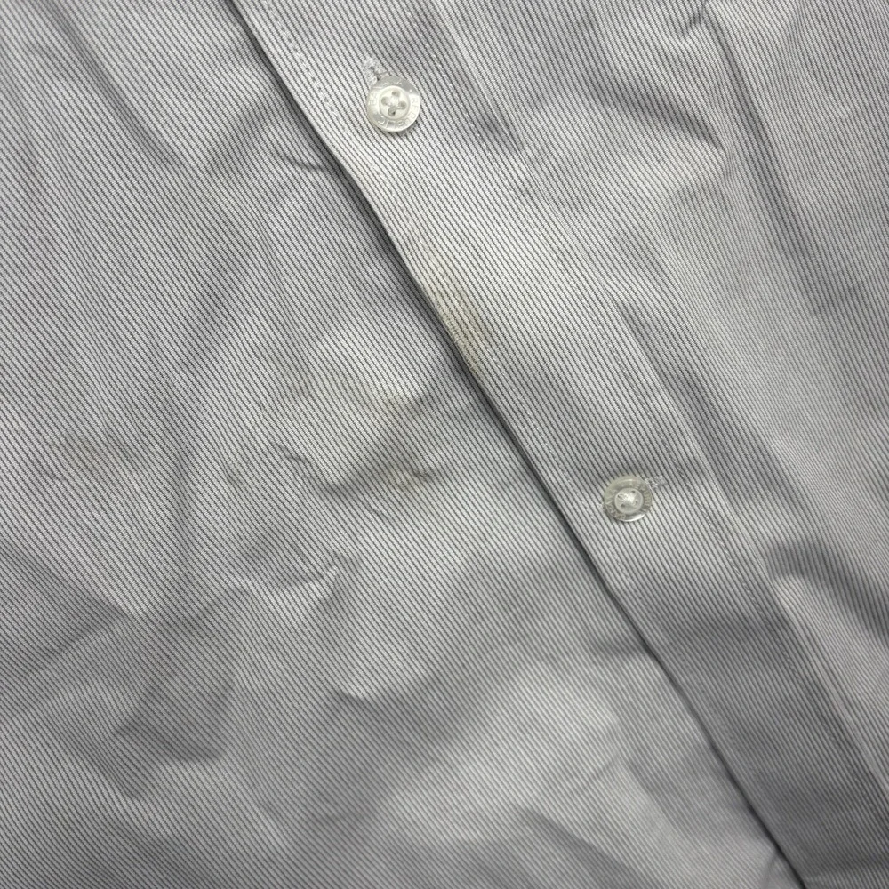 Banana Republic Dress Shirt Mens 2XL Stretch Poplin Slim Fit Grey Preppy NWT